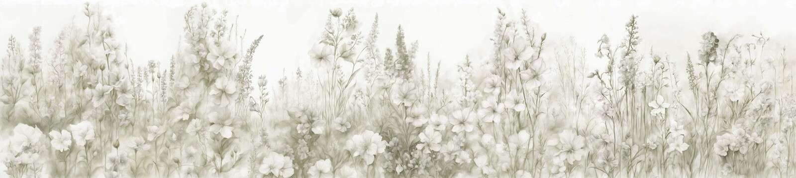 Mjuk engelsk trädgård - taupe