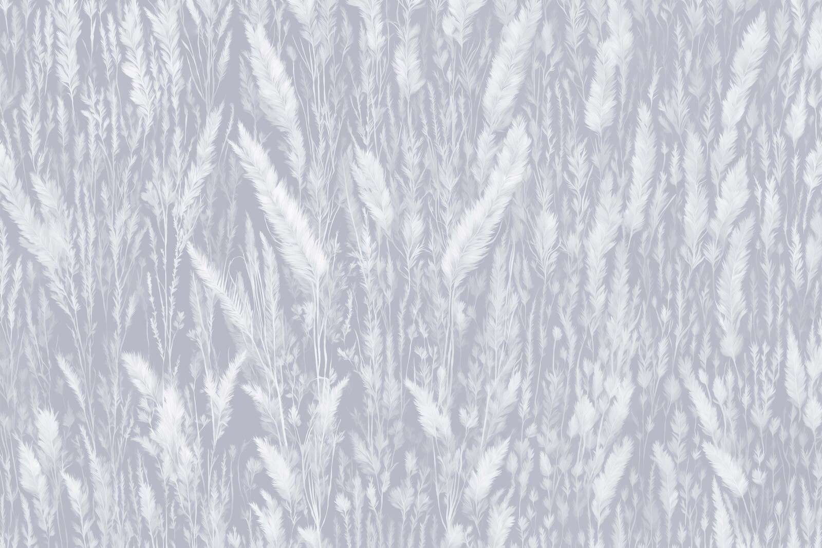 Væg af markgræs - blå