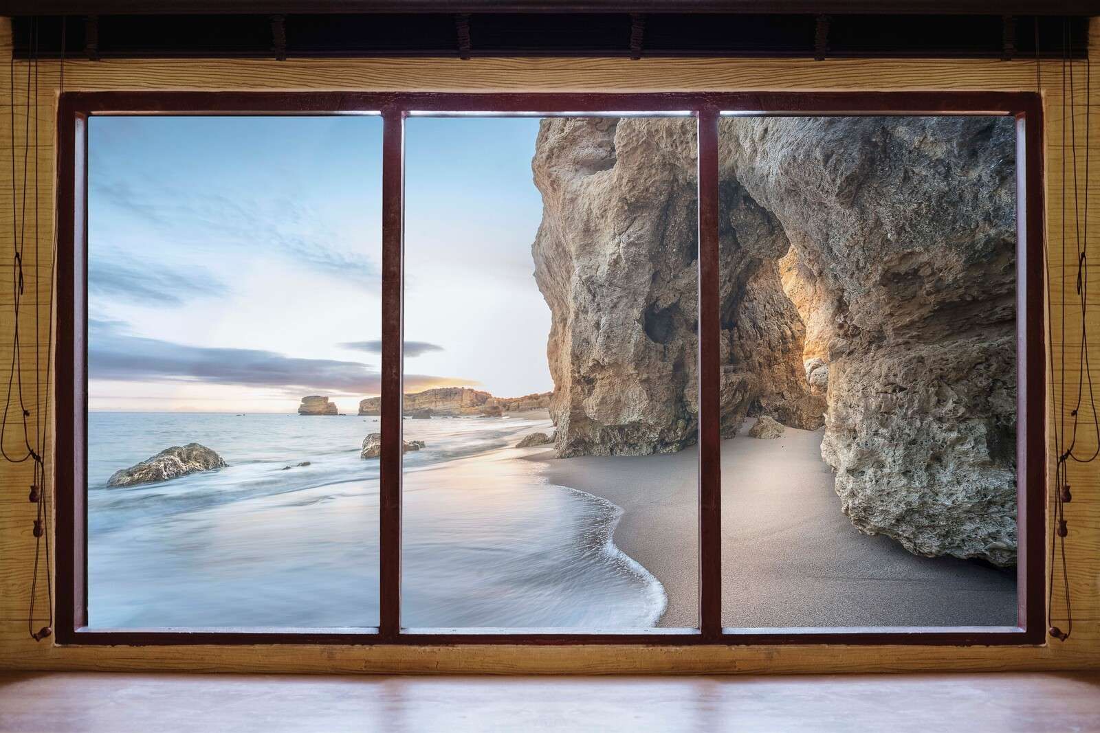 Zeesigt med klippeagtig indløb