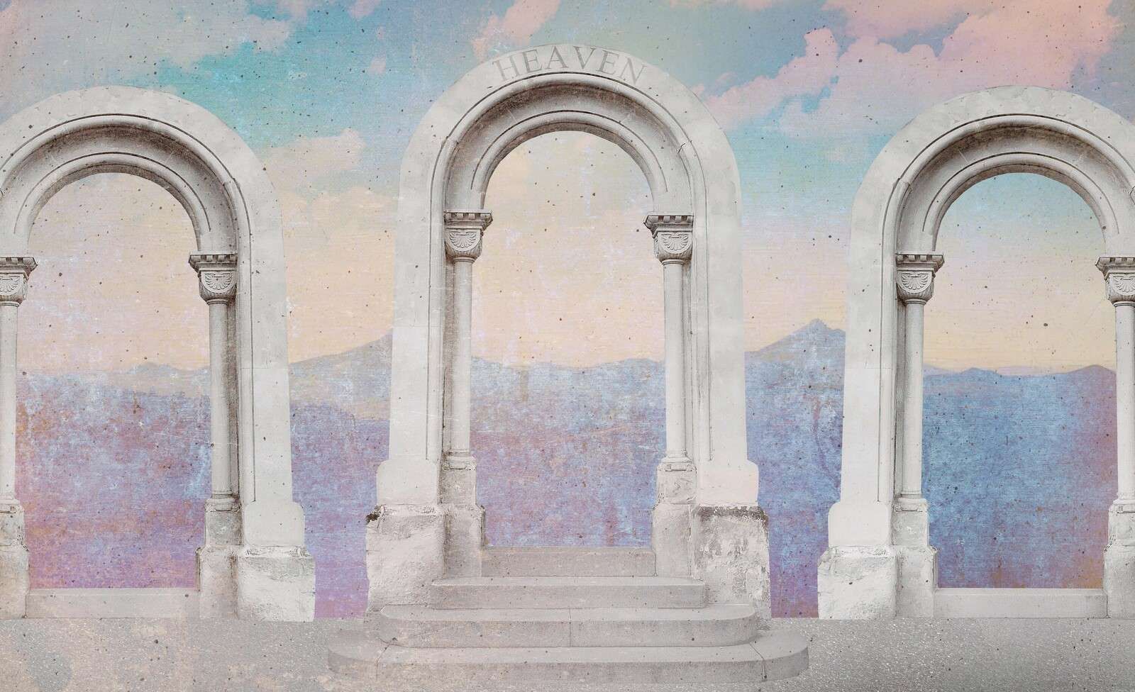 Klassiske buer mod pastelhimmel