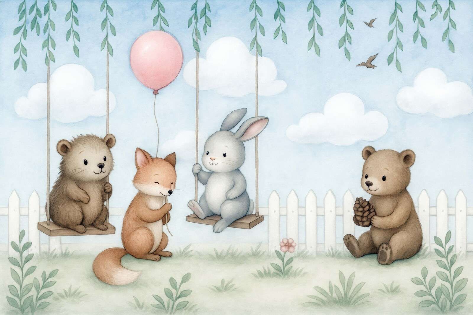 Bosvenner i forårshaven