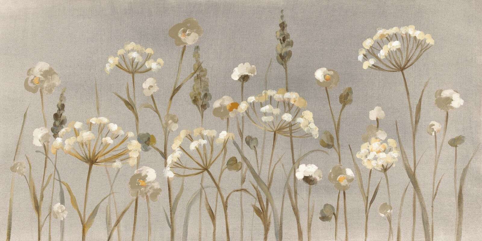 Sommarfältblommor i mjuka toner