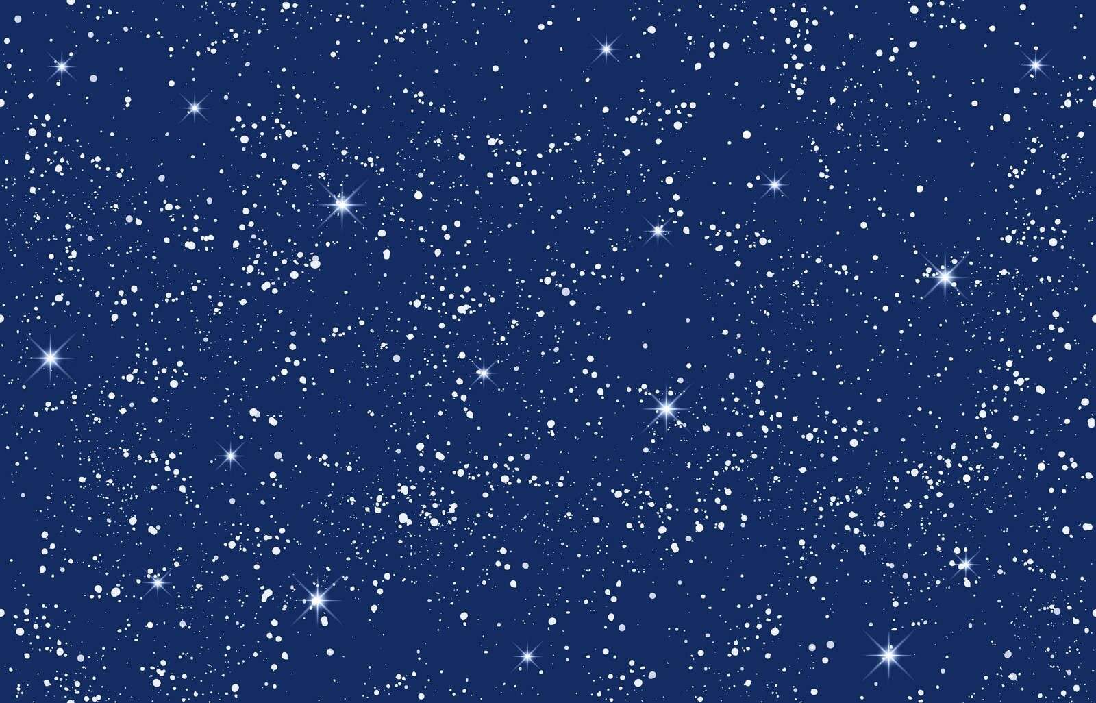 Gnistrande stjärnnatt i blått