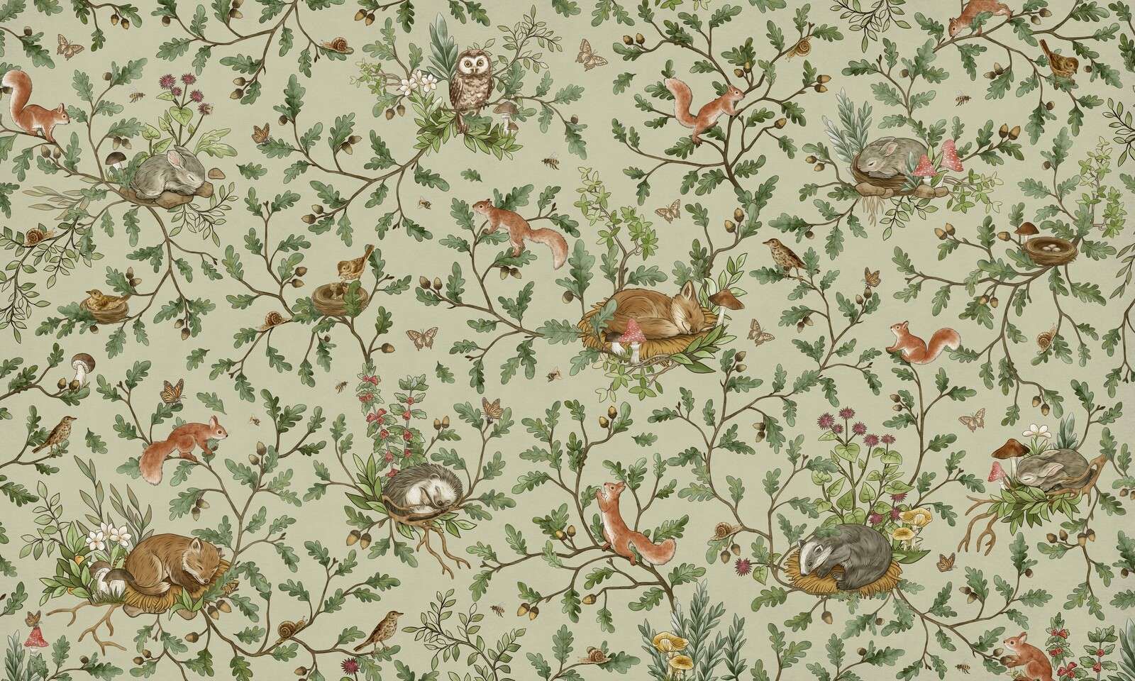 Playful Woods - Green