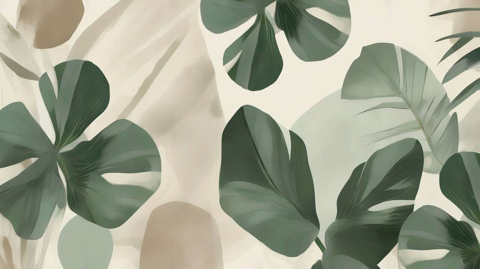 Minimalistiska tropiska blad