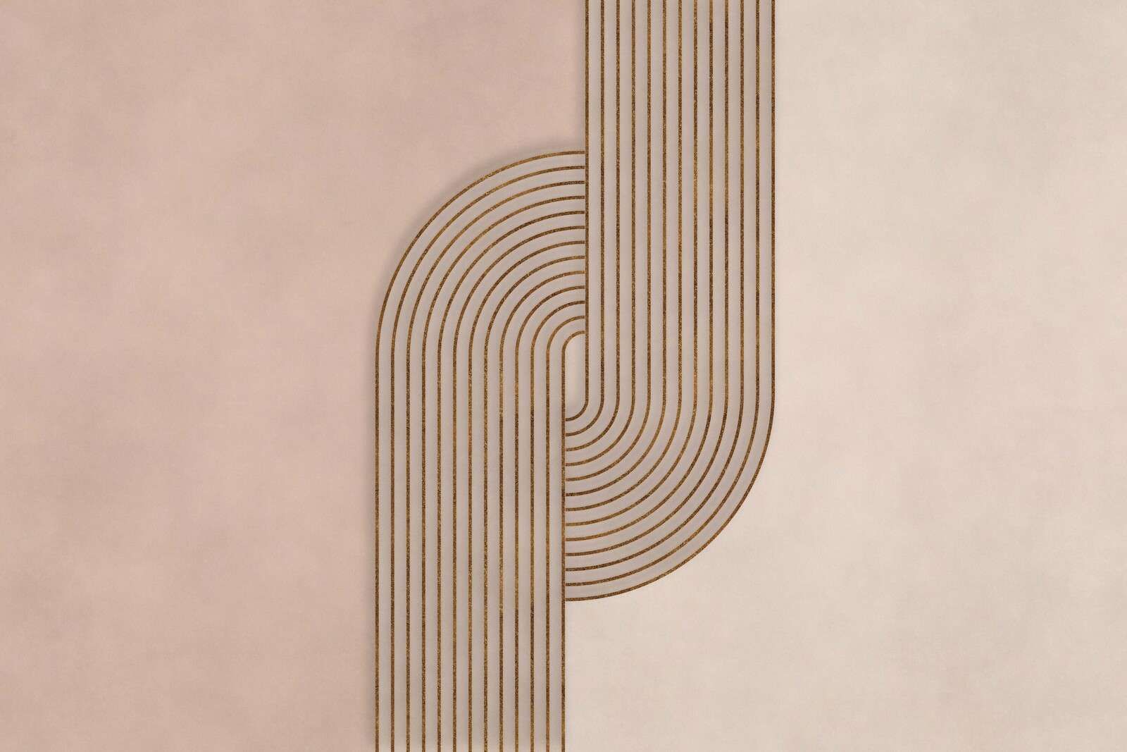 Bauhaus Twist midcentury modern konst beige