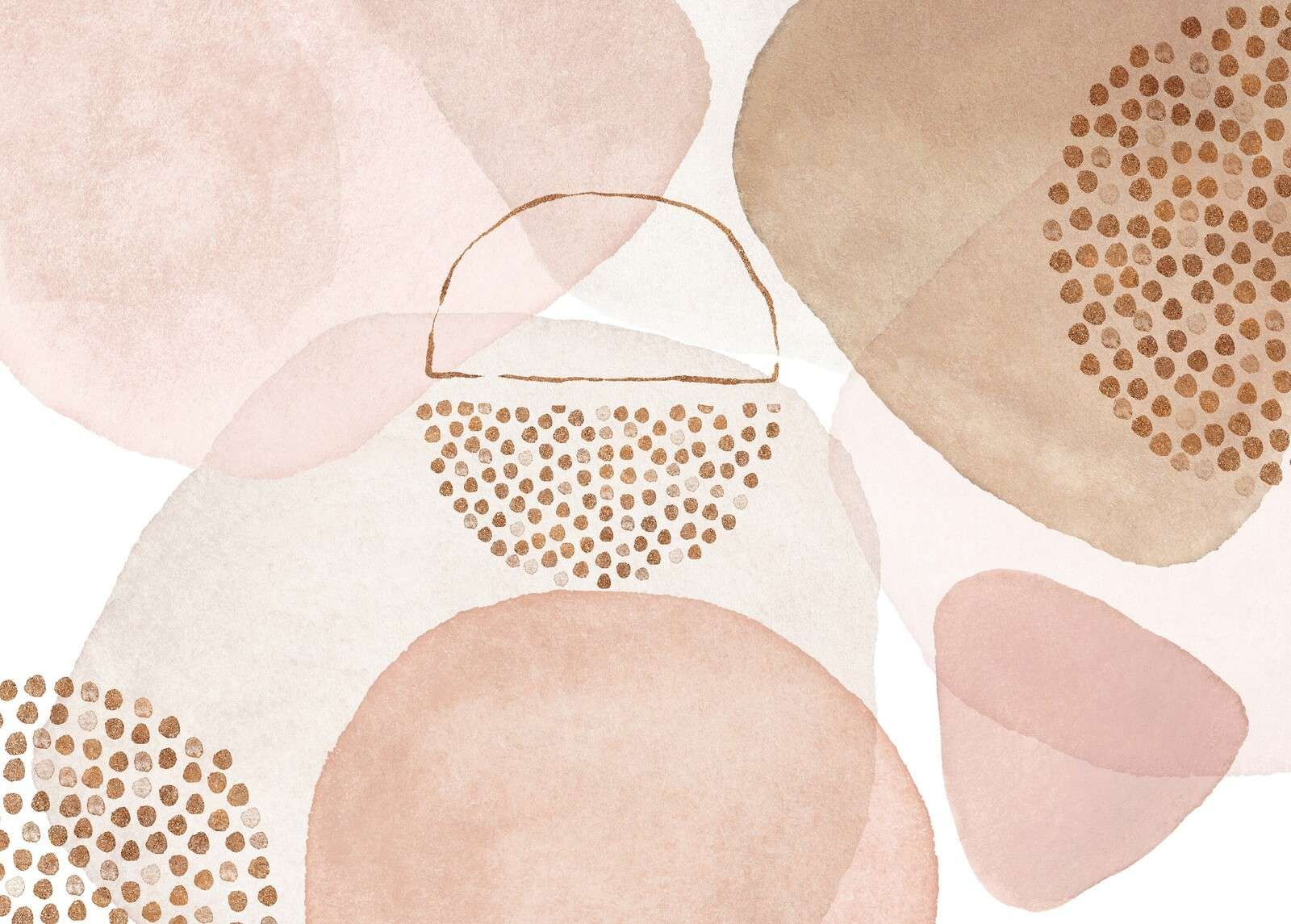 Boho midcentury-stil i blush-peach
