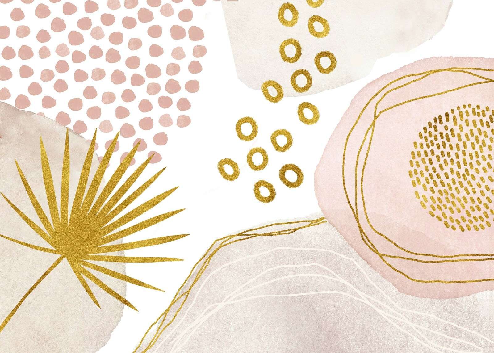 Gylden glamour boho tropisk stemning
