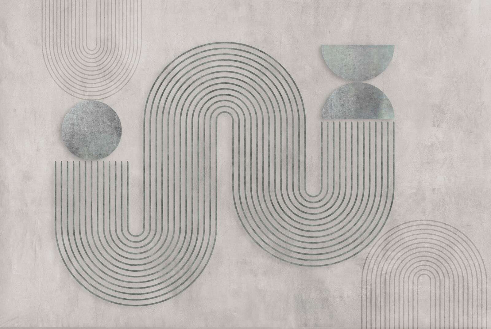 Dynamisk balanse moderne kunst grå