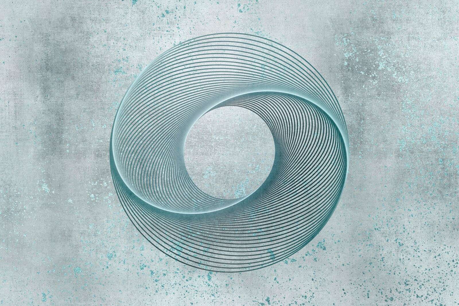 Geometrical line art circle