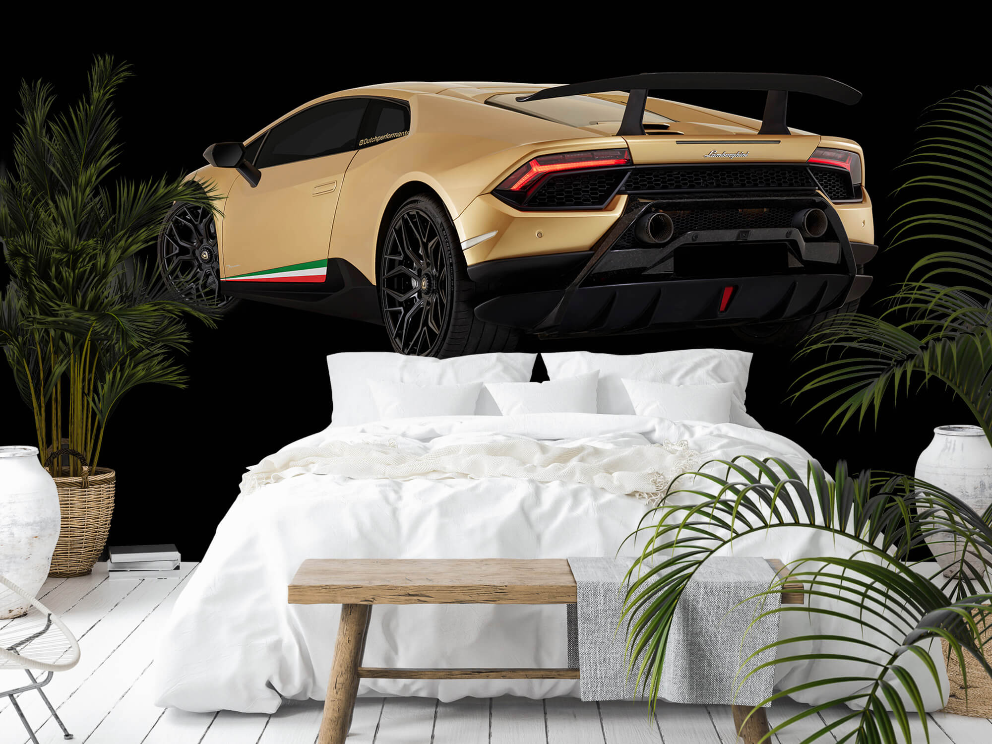 Wallpaper Lamborghini Huracán - Vänster bak, svart 5