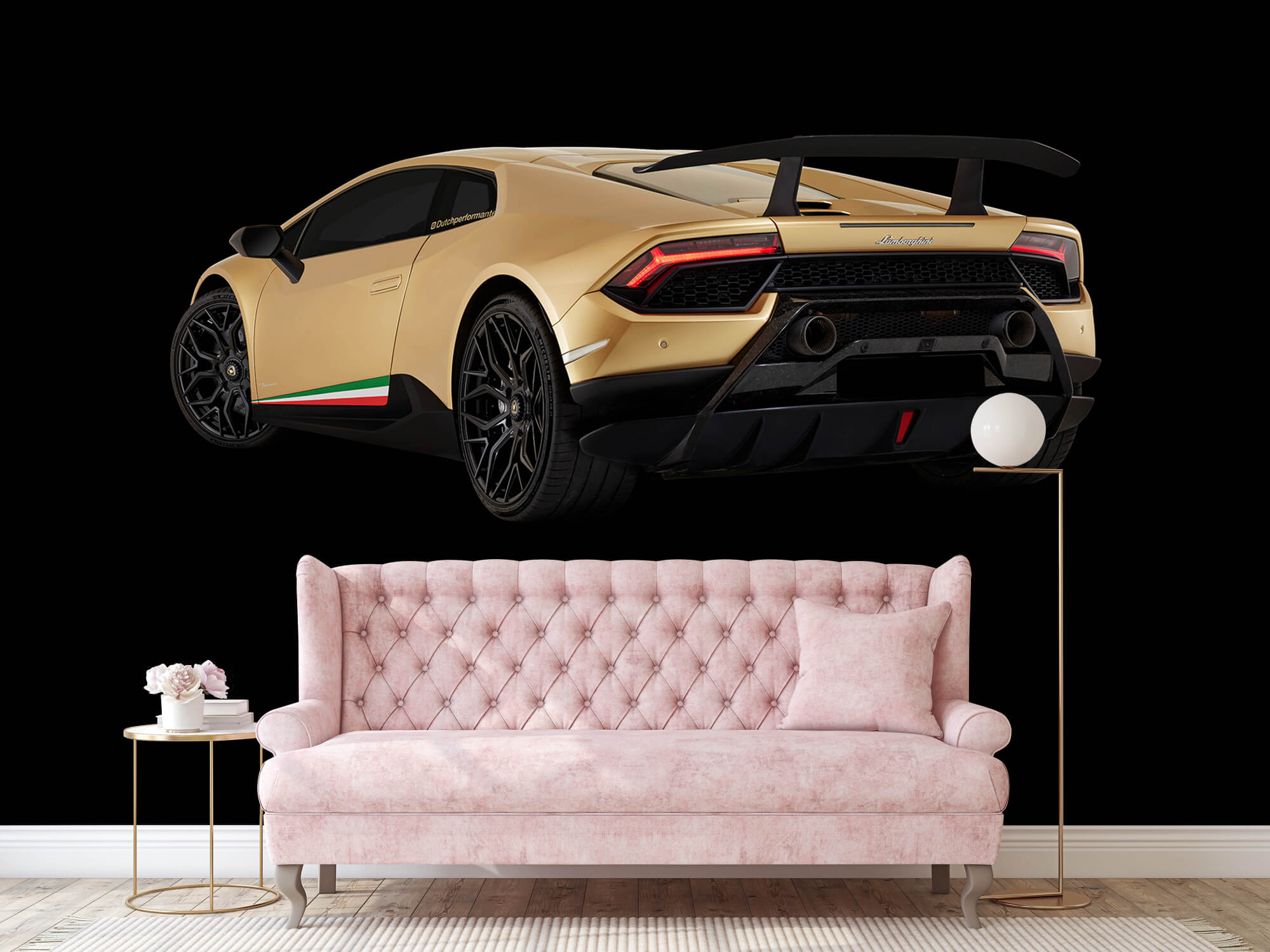 Wallpaper Lamborghini Huracán - Vänster bak, svart 15